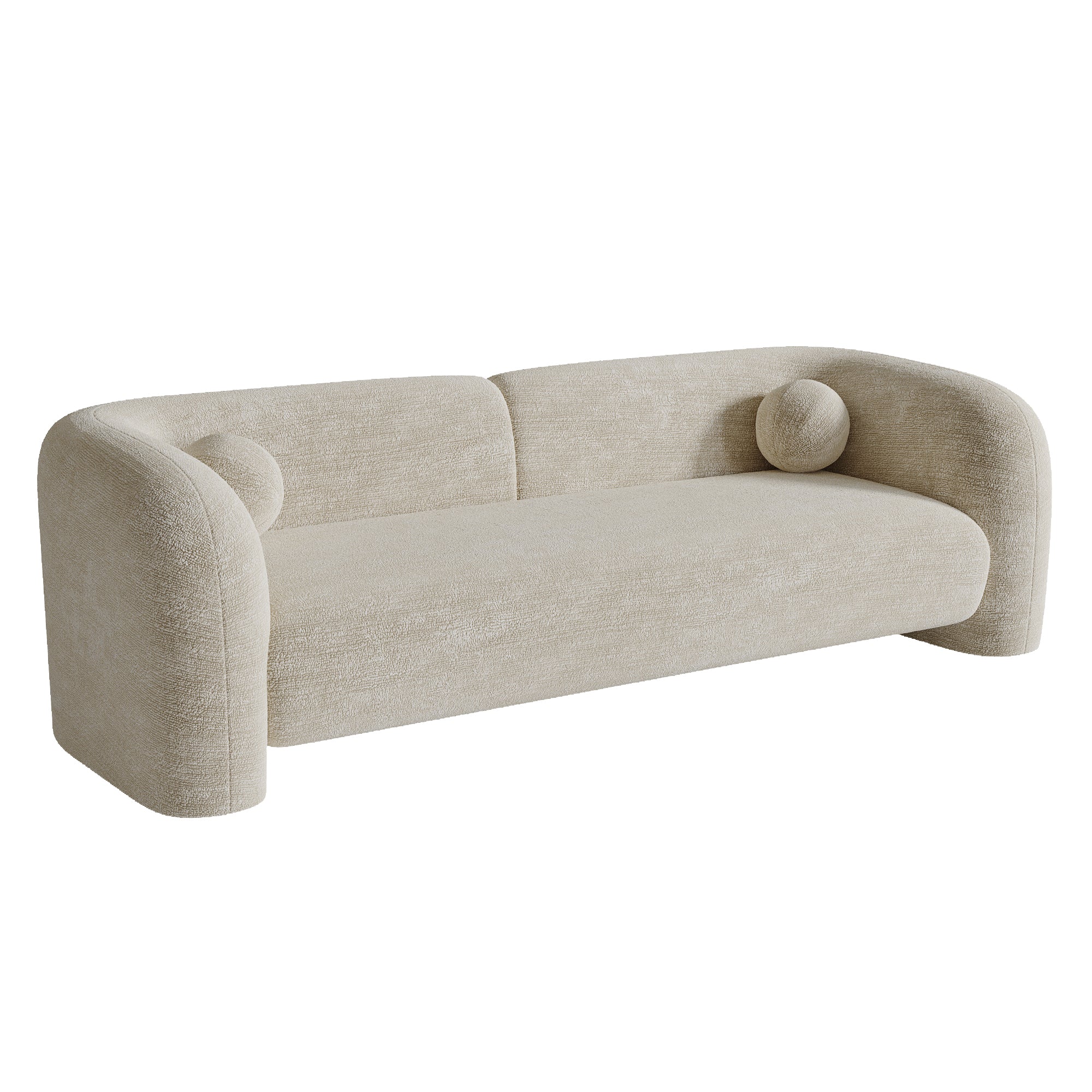 Sia Home Nola canapé crème coussins boules