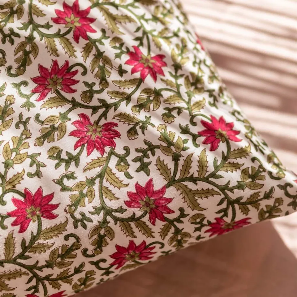 Flowrette Décoration Bally housse de coussin block print