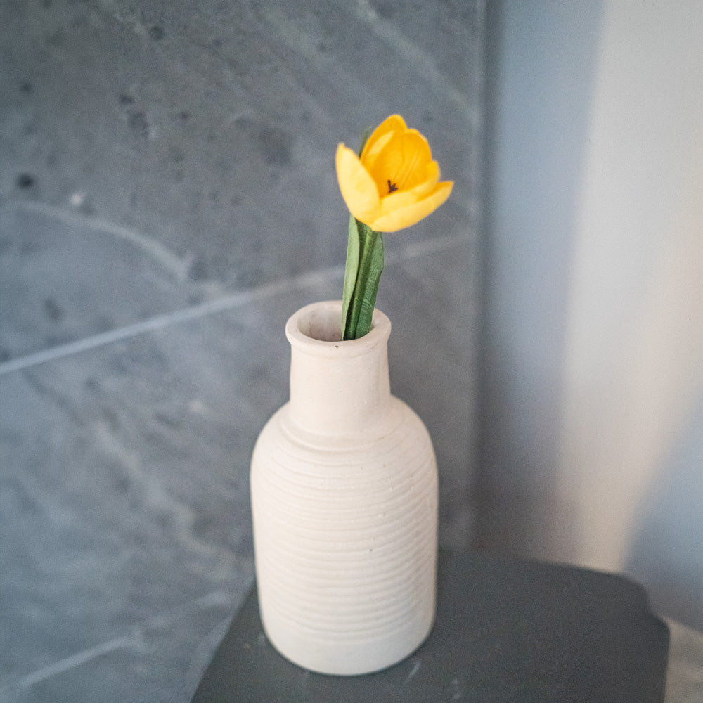 Flowrette Mini tulipe papier jaune fleur petite x1