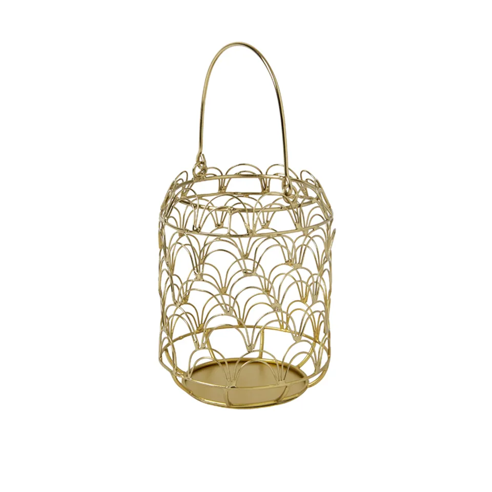 Sia Home Lanternes Beatrix lanterne doré 14 cm