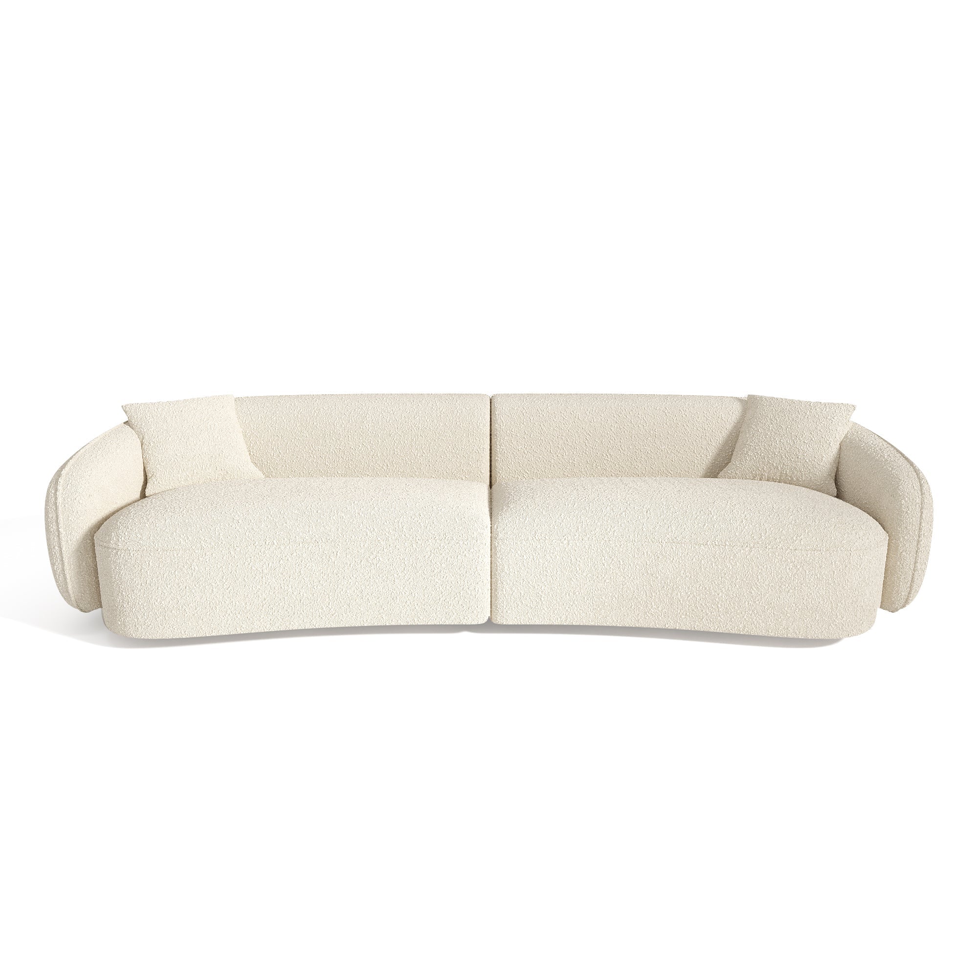 Sia Home Céline canapé 4 places crème arrondi