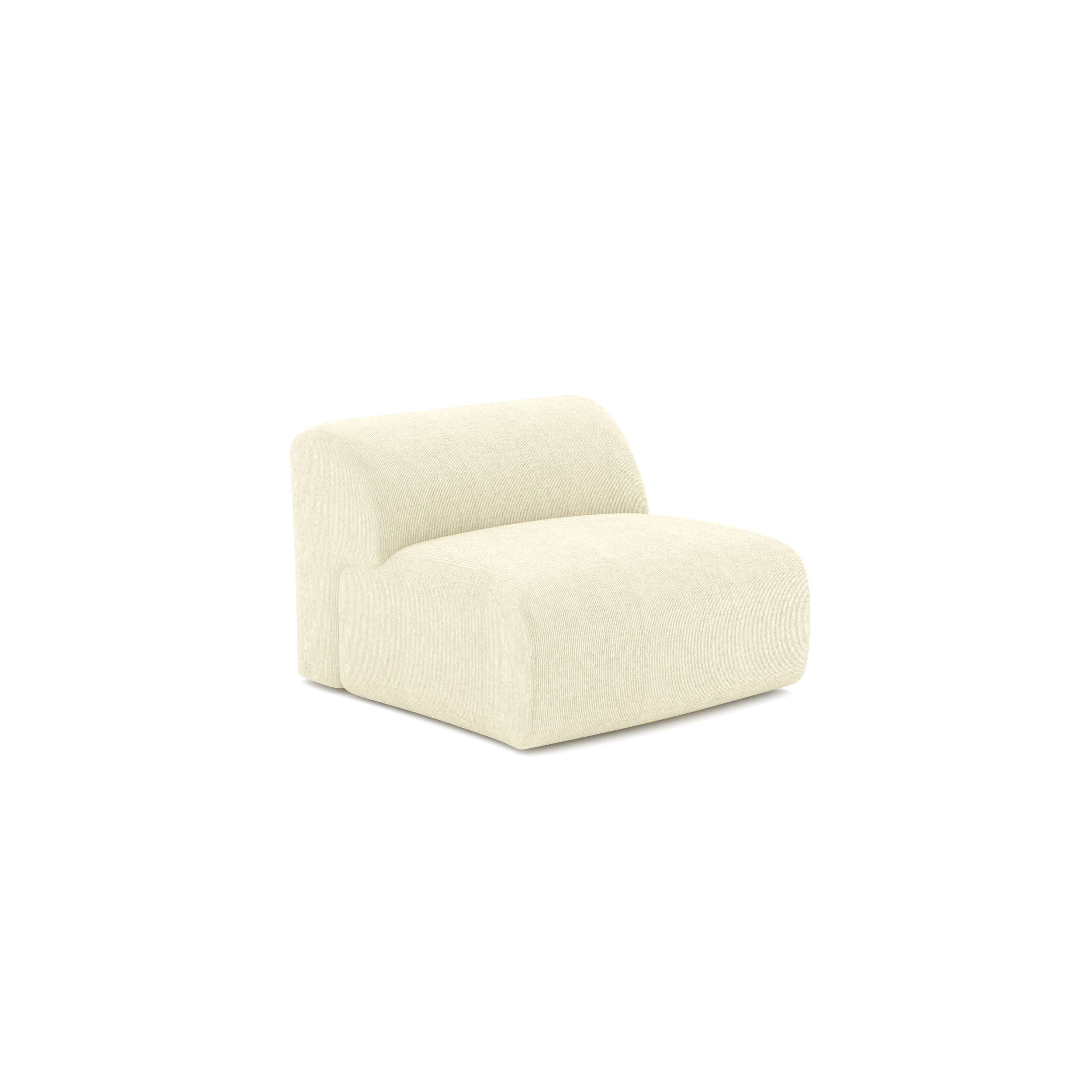 Sia Home Myra Fauteuil sans accoudoirs crème