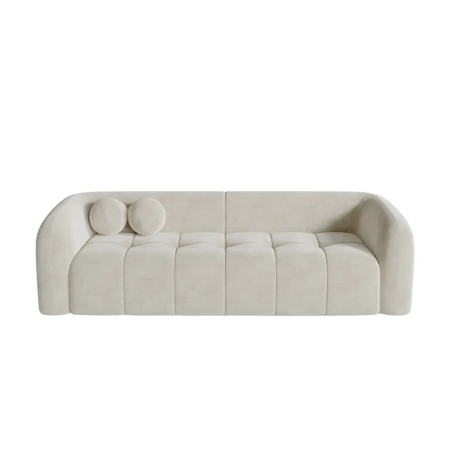 Sia Home Haussmann Canapé crème courbes arrondies