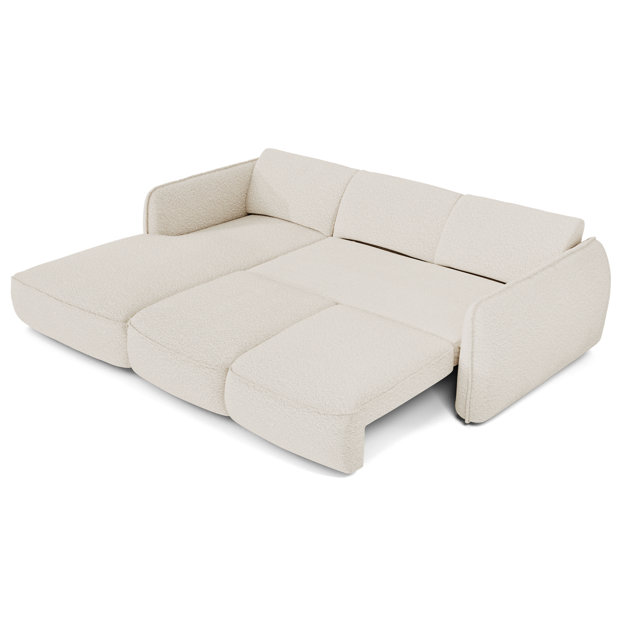 Sia Home Livia canapé d'angle convertible crème 274 cm