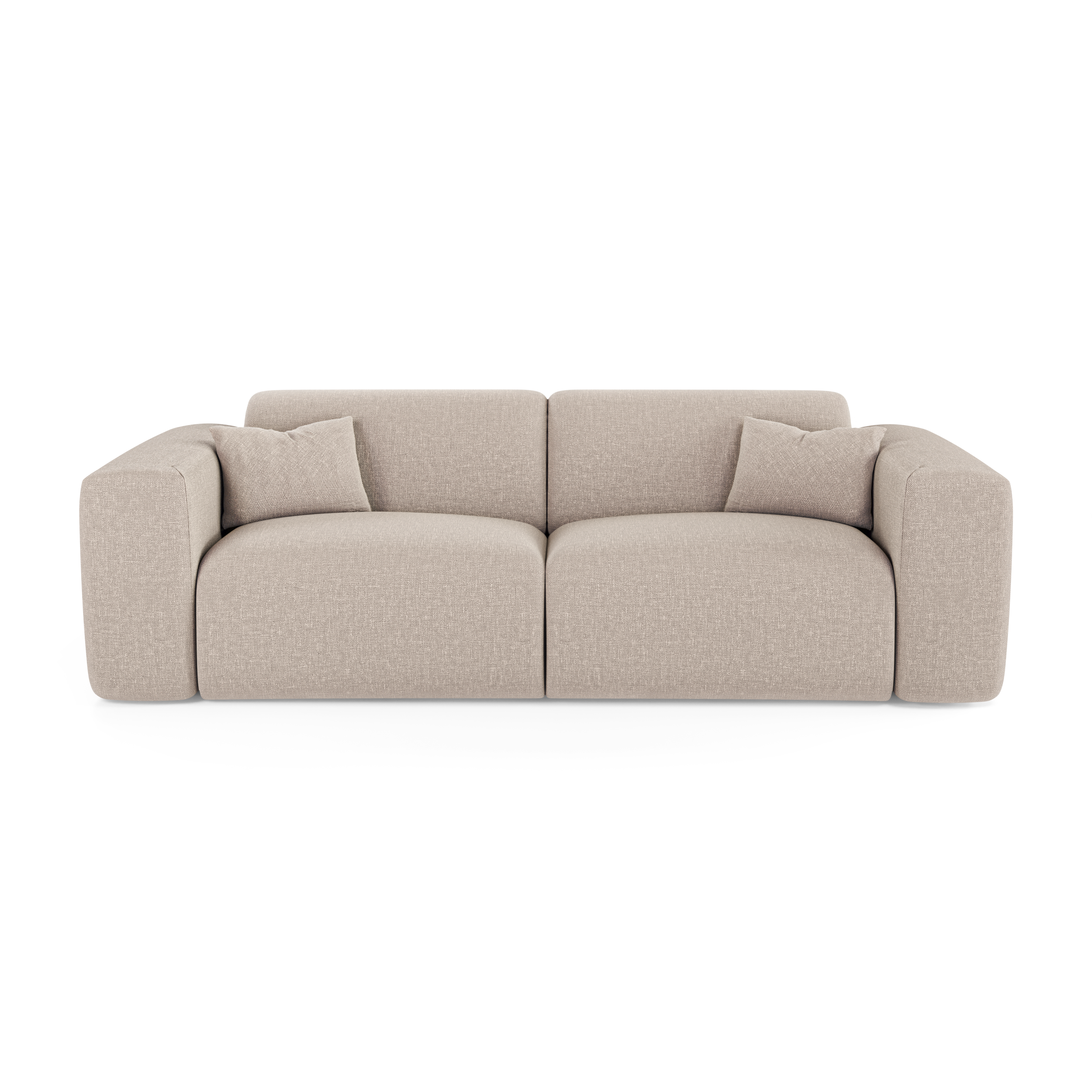 Sia Home Myra canapé convertible beige assise arrondie
