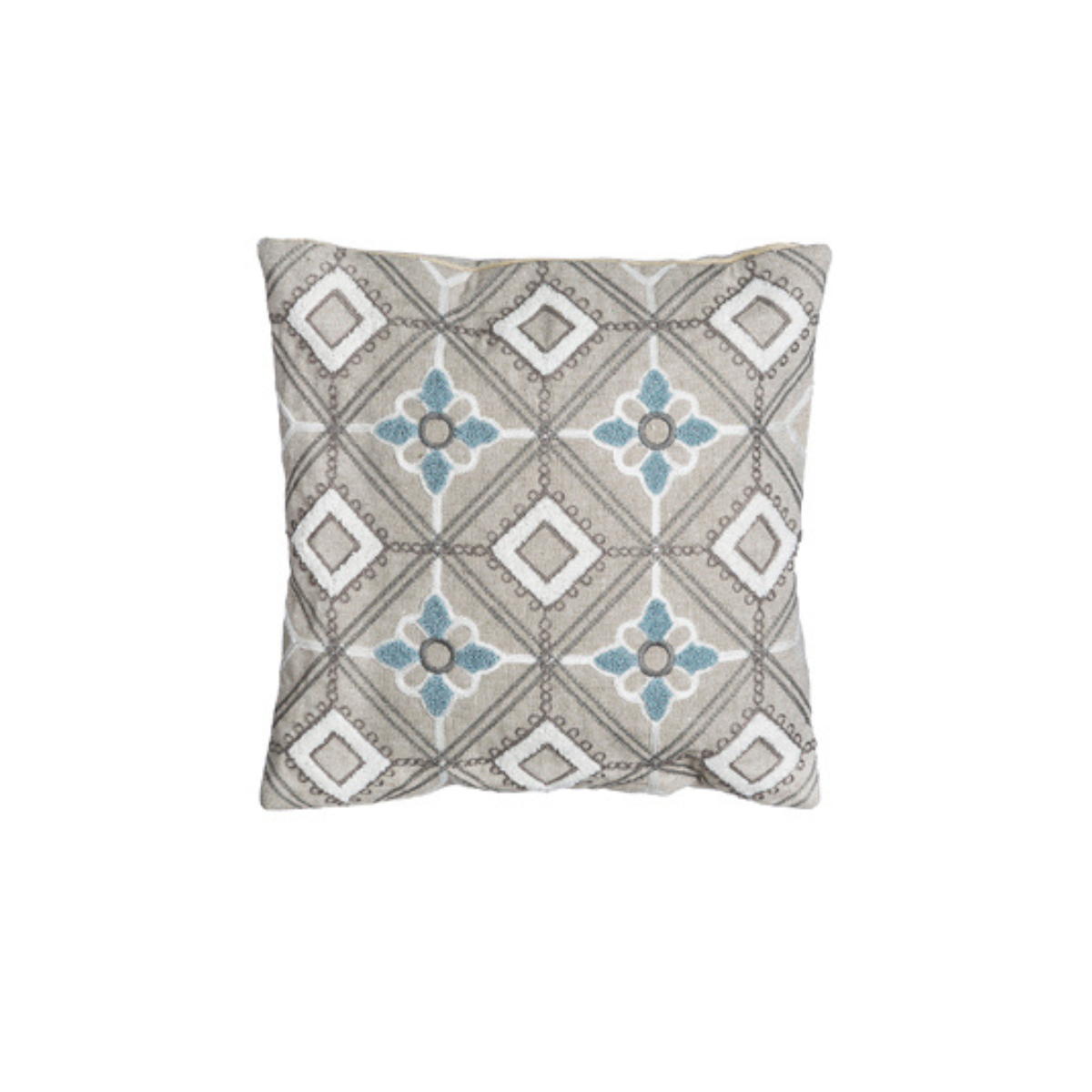 Sia Home Coat housse de coussin beige 40x40 motif géométrique
