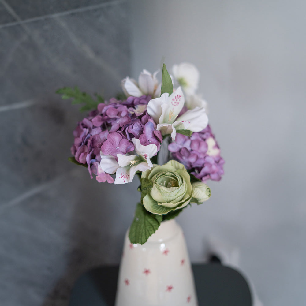 Flowrette Fleurs en papier Rodin bouquet papier mauve