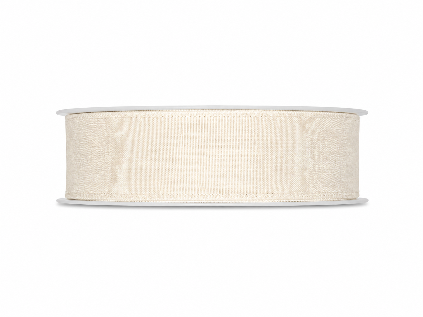 Feuillazur Rungis ruban coton premium beige 25mm x 25m