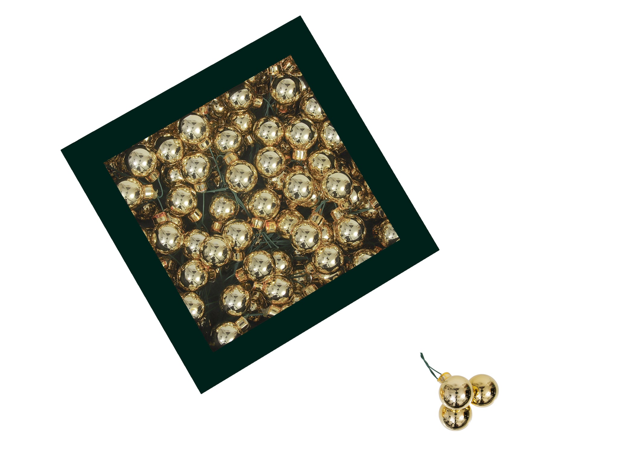 Feuillazur Rungis Boite boules de noël MINI rouge 20mm 144 pcs