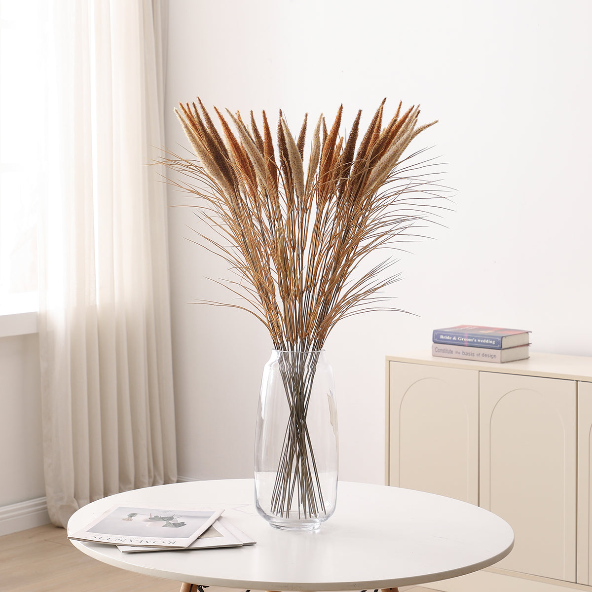Sia Home Bouquet Pampa 7 tiges Marron 80 cm