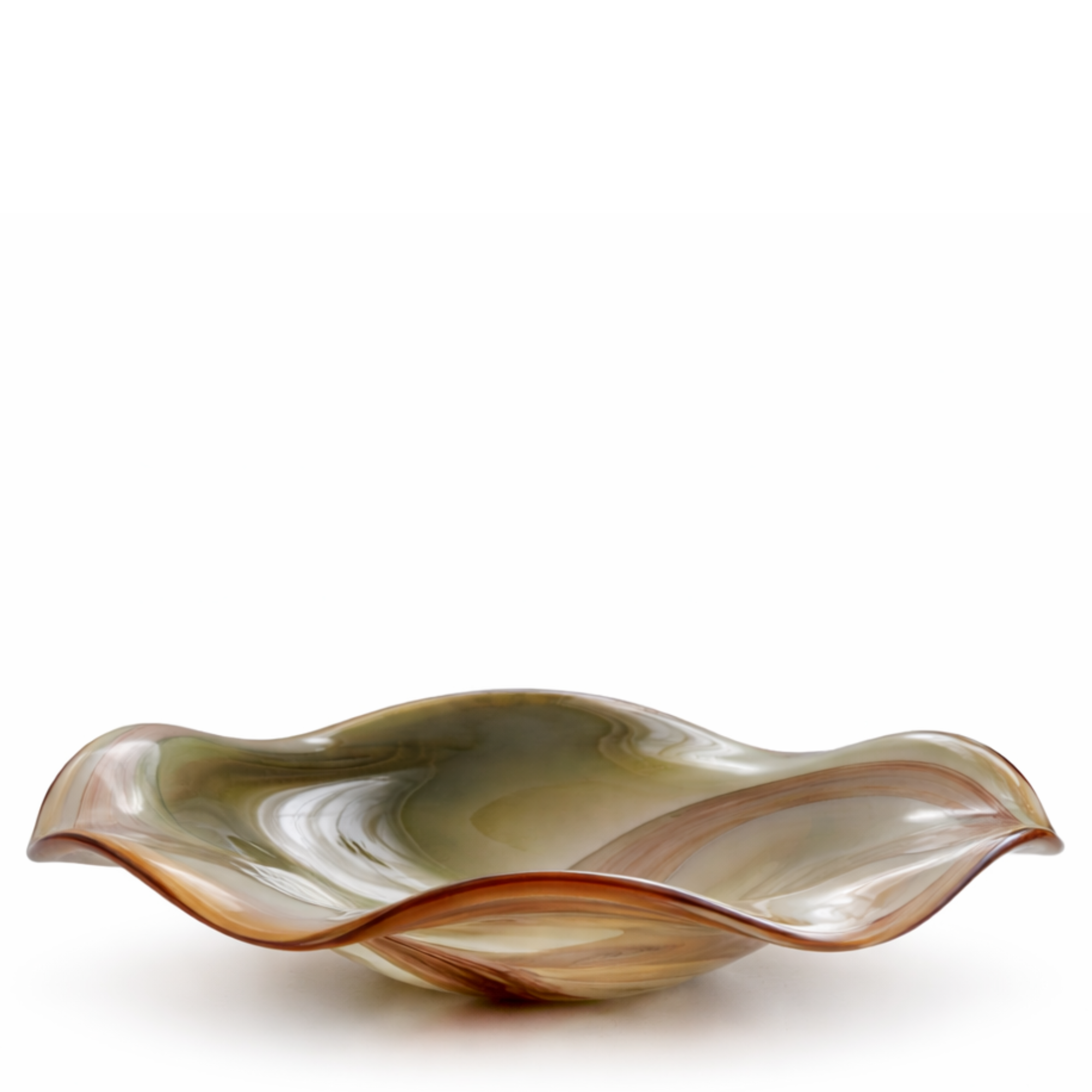 Sia Home Olivine coupelle décorative verte 41 cm