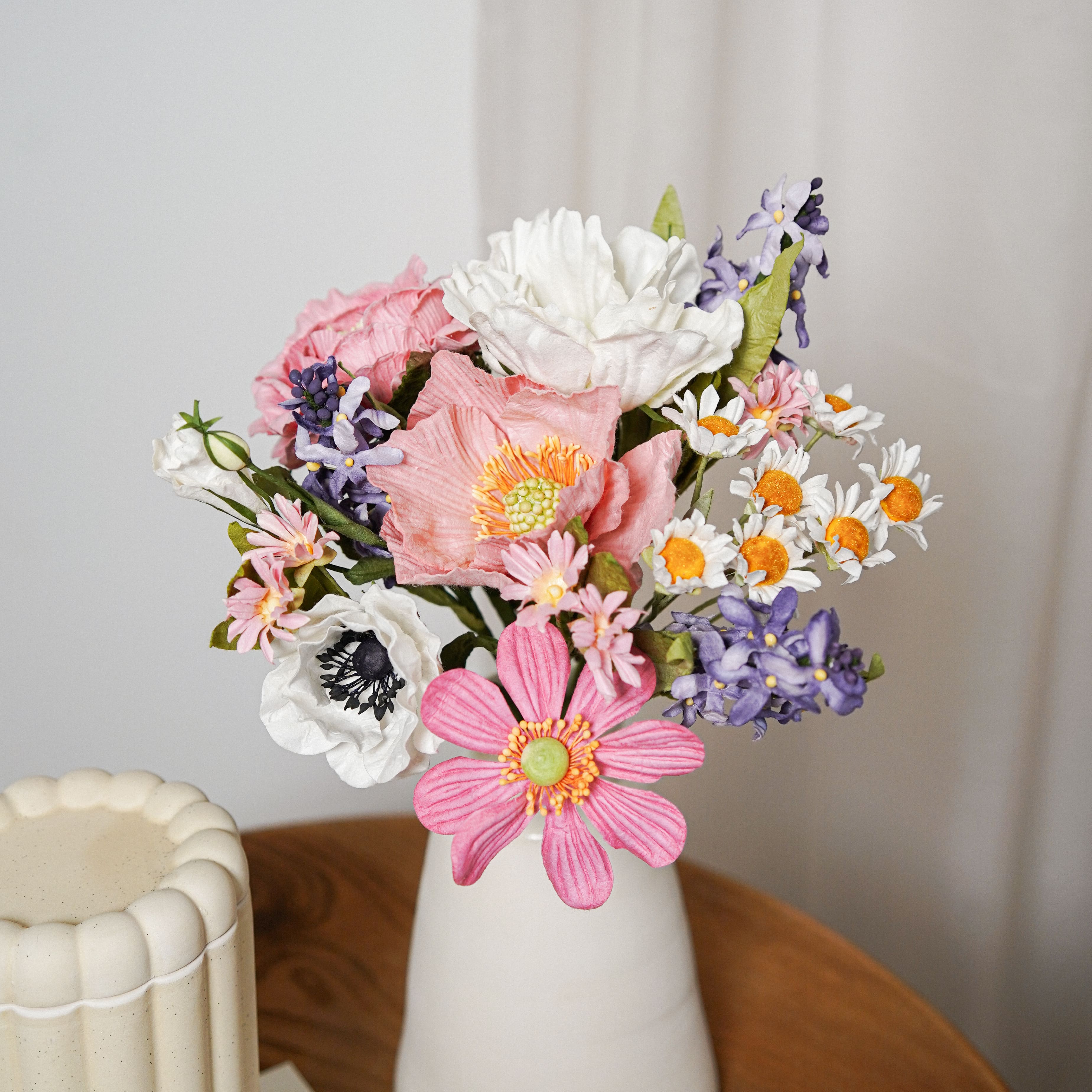 Flowrette Cassatt bouquet fleurs en papier 12 tiges
