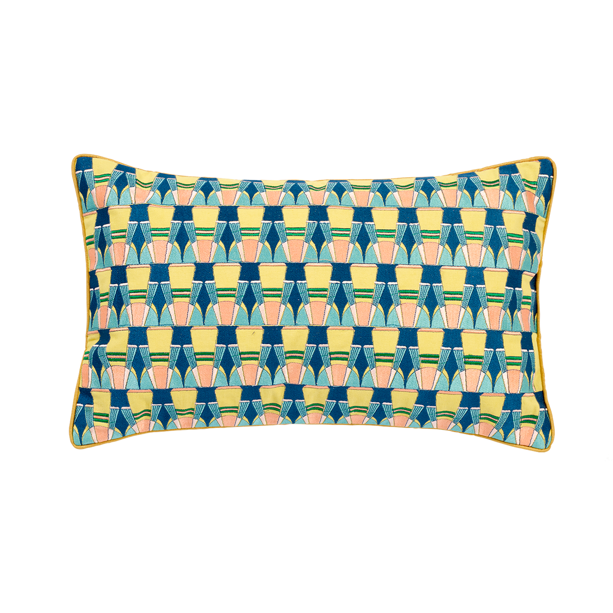 Sia Home Casuarina housse de coussin jaune 30x50 cm coton