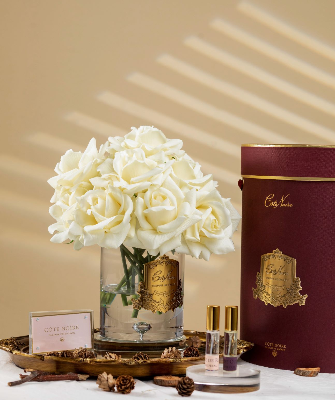 Côte Noire Grand Bouquet LTW05 Fleurs Champagne Coffret