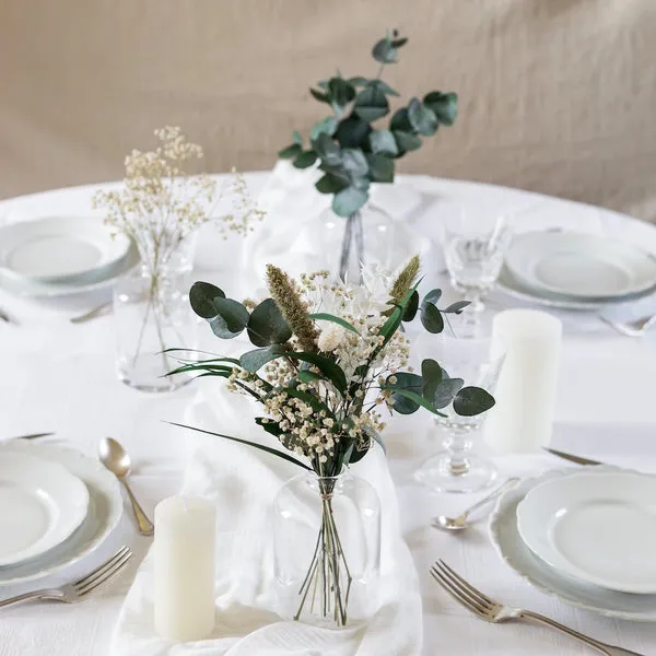 Flowrette Madeleine Centres de table fleurs séchées lot 6 mariage