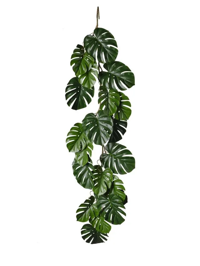 Feuillazur Rungis Artificiels Guirlande monstera vert 137cm