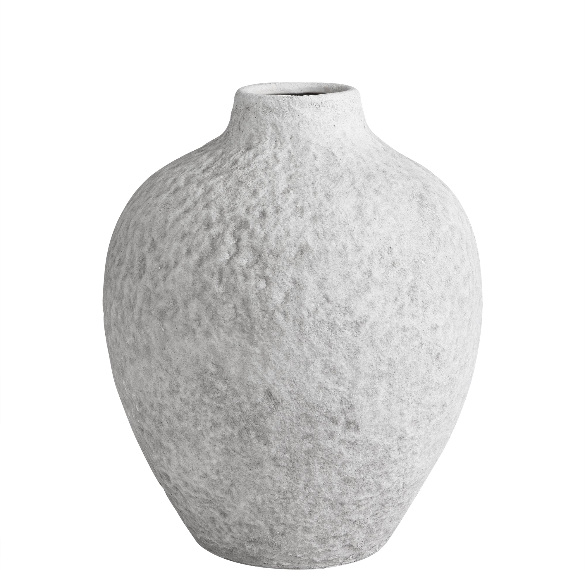 Sia Home Stone vase céramique blanc 29 cm fait main