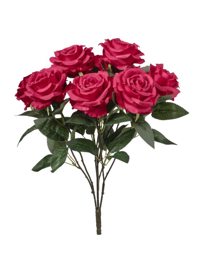 Feuillazur Rungis Rose bouquet fleurs artificielles 50cm 5 coloris