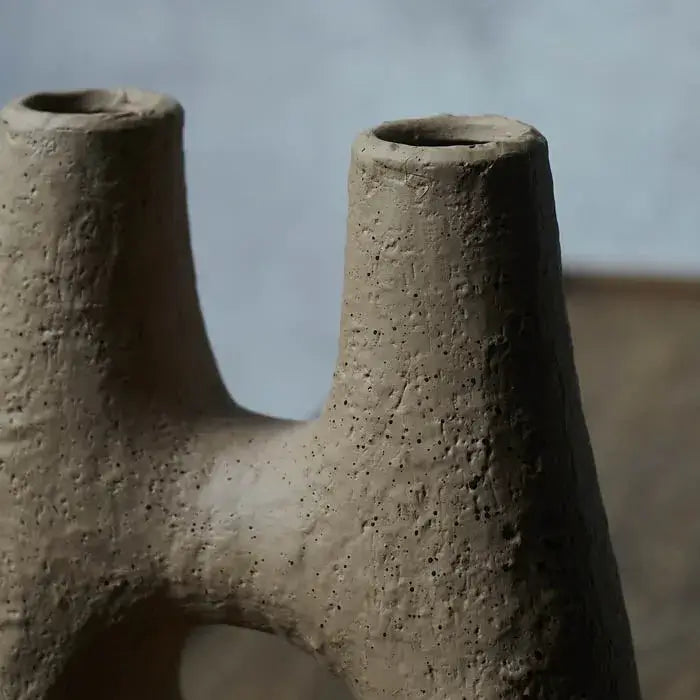Flowrette Arte vase céramique sculptural fleurs séchées