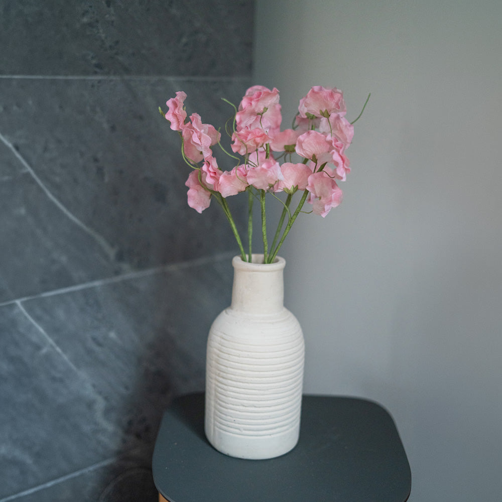 Flowrette Fleurs en papier Pois de senteur rose clair x1