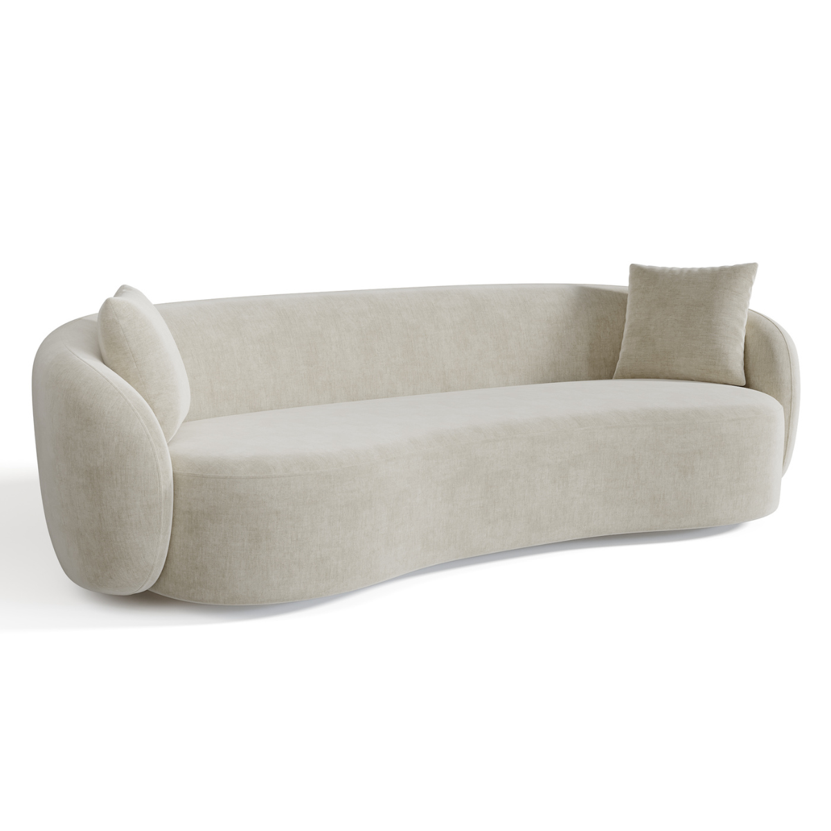 Sia Home Céline canapé crème courbes arrondies
