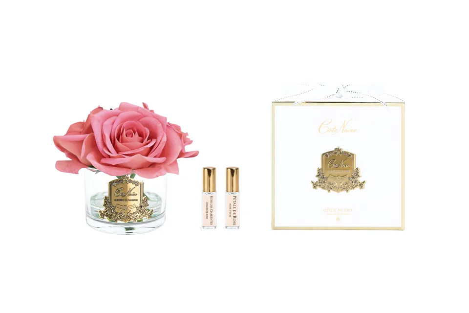 Côte Noire Perfumed Flowers GMR65 5 roses pêche blanc