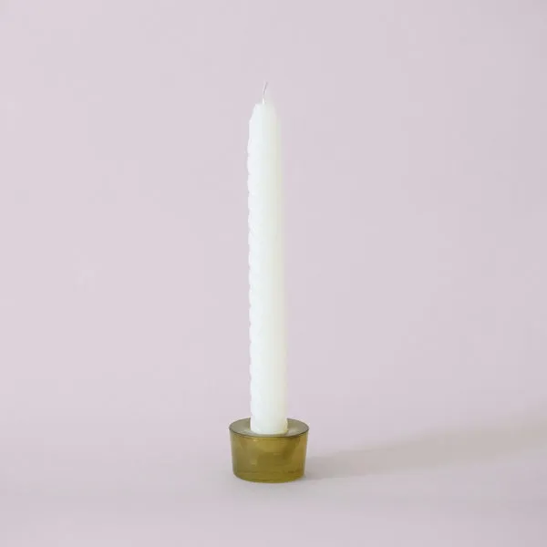Flowrette Bougies Petit photophore Shanti vert verre recyclé