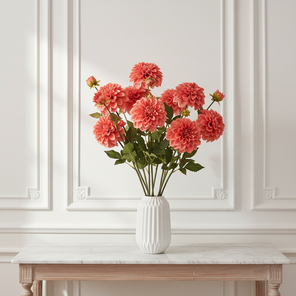 Sia Home Andreas Dahlia rose tige artificielle 48 cm