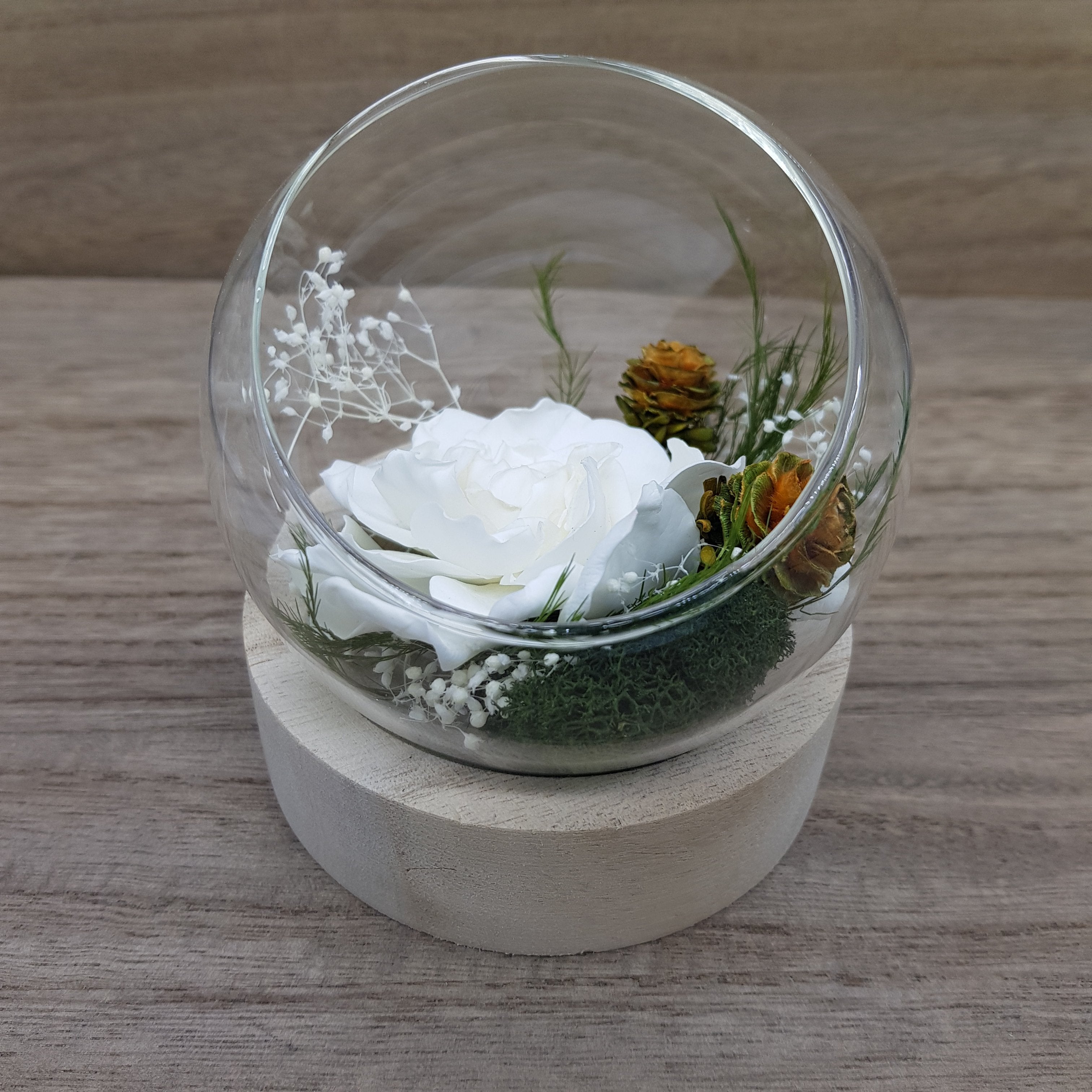 Ateliers Ouchamp Bulles Rue Henry Monnier bulle fleurie blanc 10cm