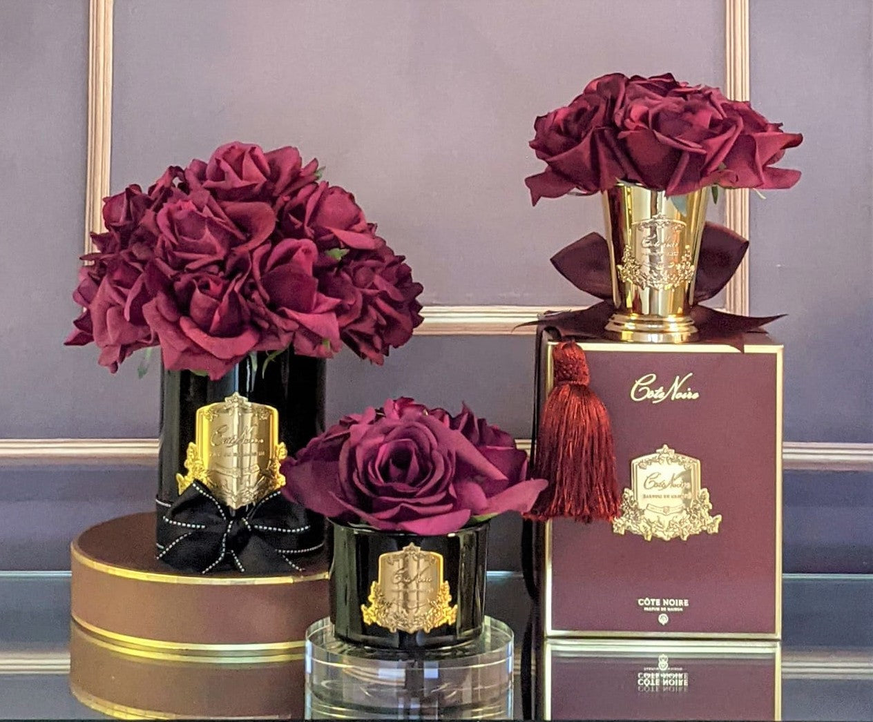 Côte Noire Grand Bouquet Carmine Verre Fumé LTWB04