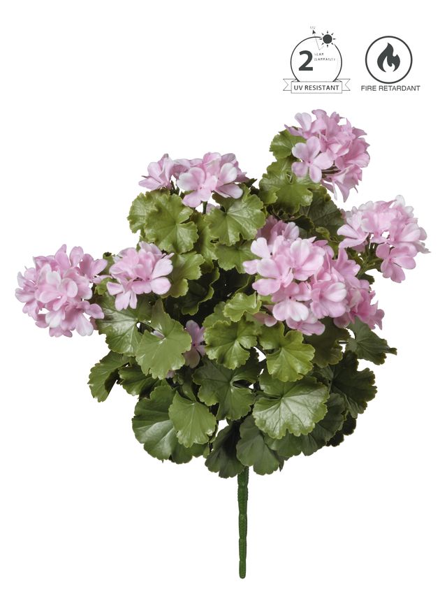 Feuillazur Rungis Geranium fleur artificielle rouge 50 cm