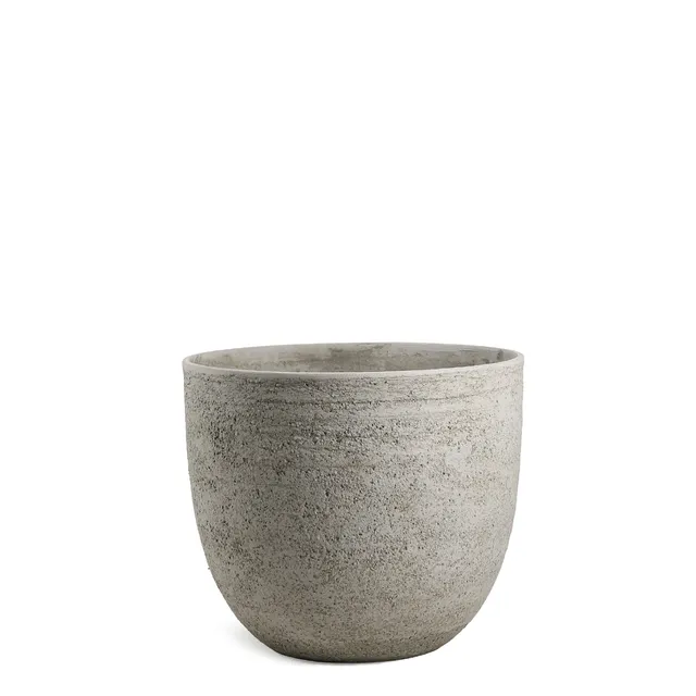 Sia Home Cache-pots Terra arrondi 38 cm gris clair