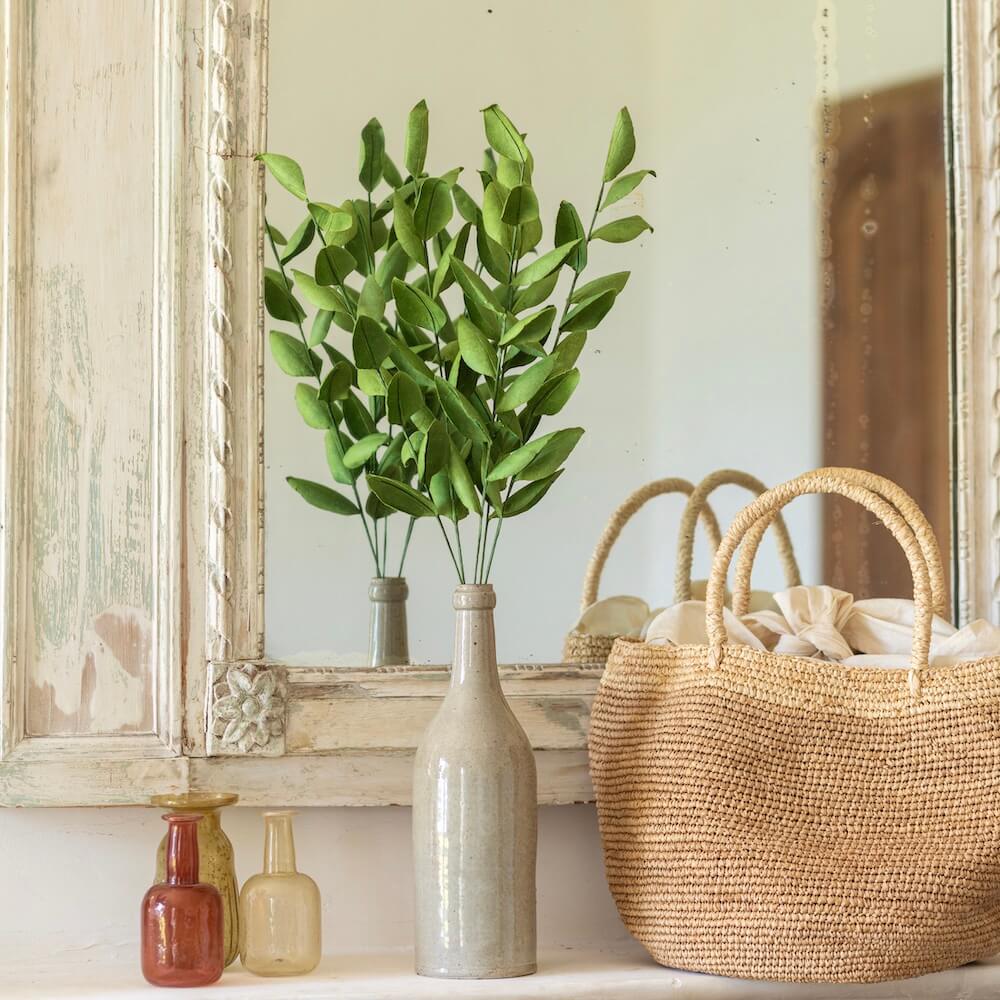 Flowrette Fleurs en papier Ruscus vert fleur tige x1 durable