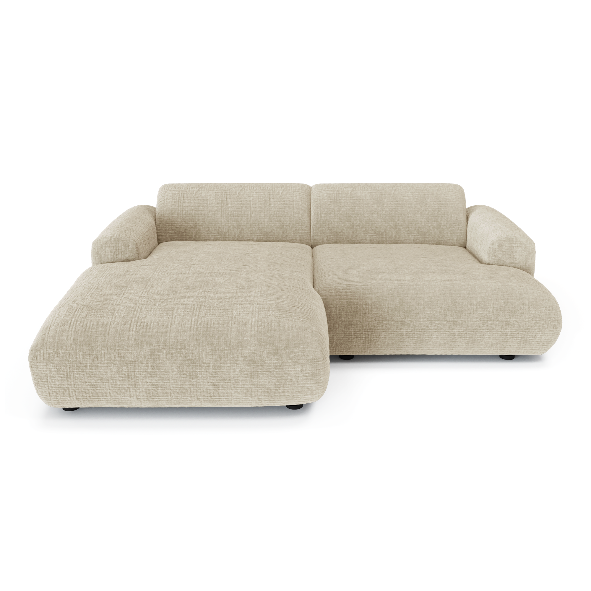 Sia Home Myra Canapé d'angle gauche 5 places crème