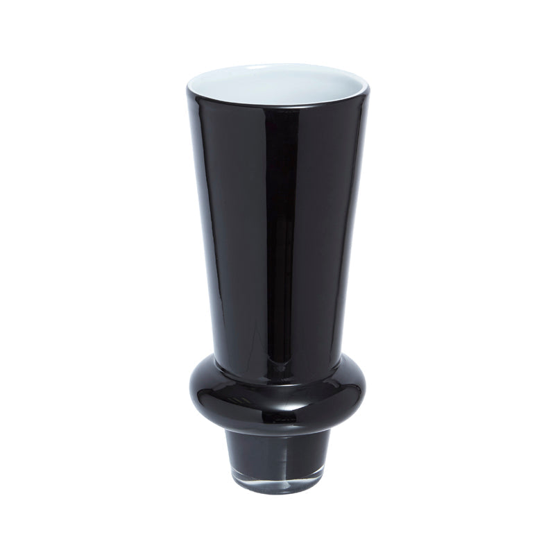 Sia Home Vase Solly Petit Format verre noir 25,5 cm