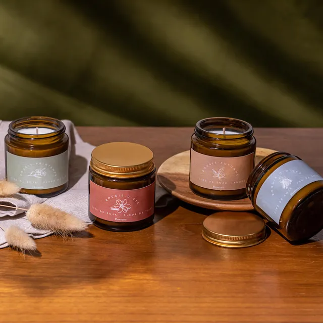 Flowrette coffret bougies 4 saisons parfumées artisanales x4