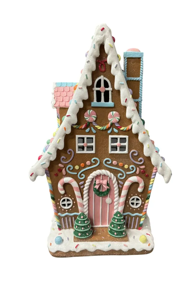 Feuillazur Rungis Maison gourmande pain dépice 2 déco Noël 41cm