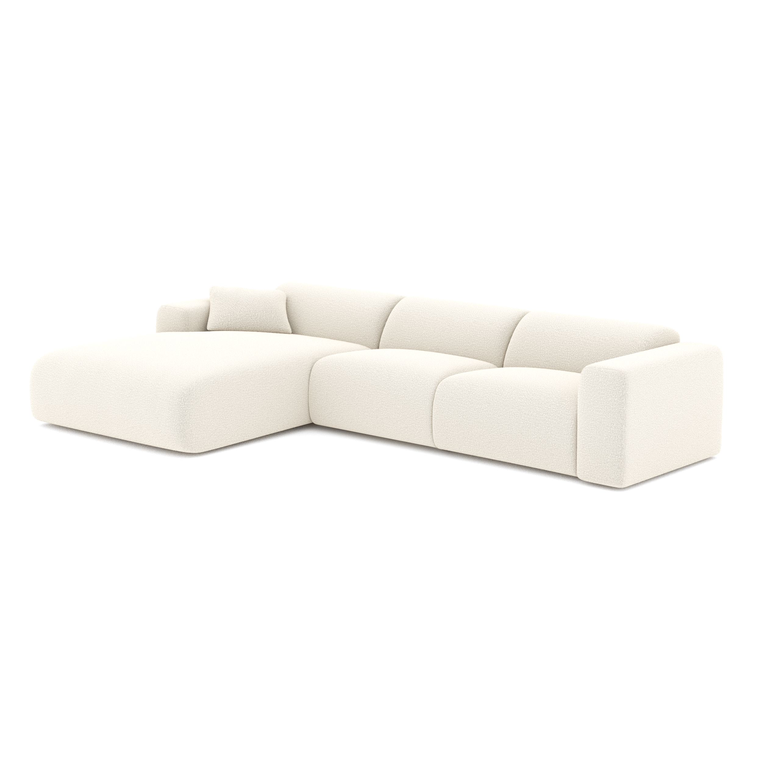 Sia Home Myra grand angle gauche canapé taupe 5 places