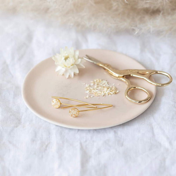 Flowrette Loisirs créatifs Kit DIY boucles fleurs blanches