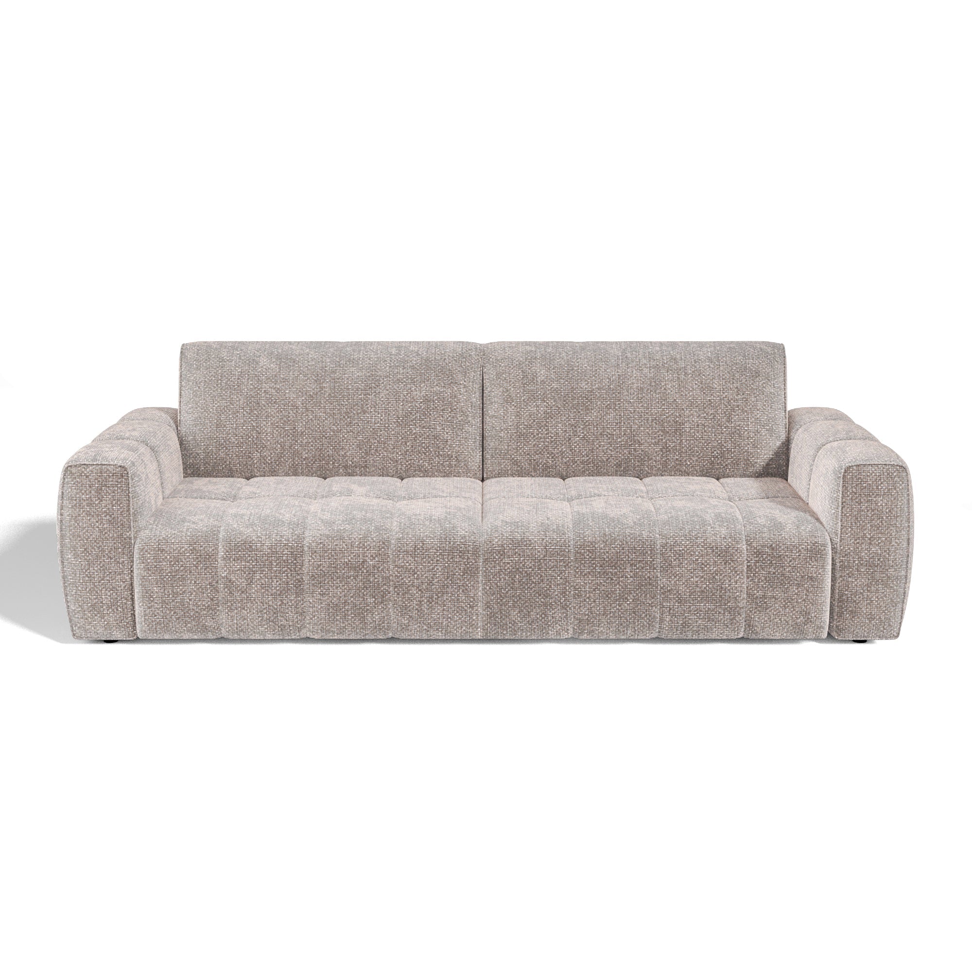 Sia Home Bari canapé droit 4 places crème capitonné