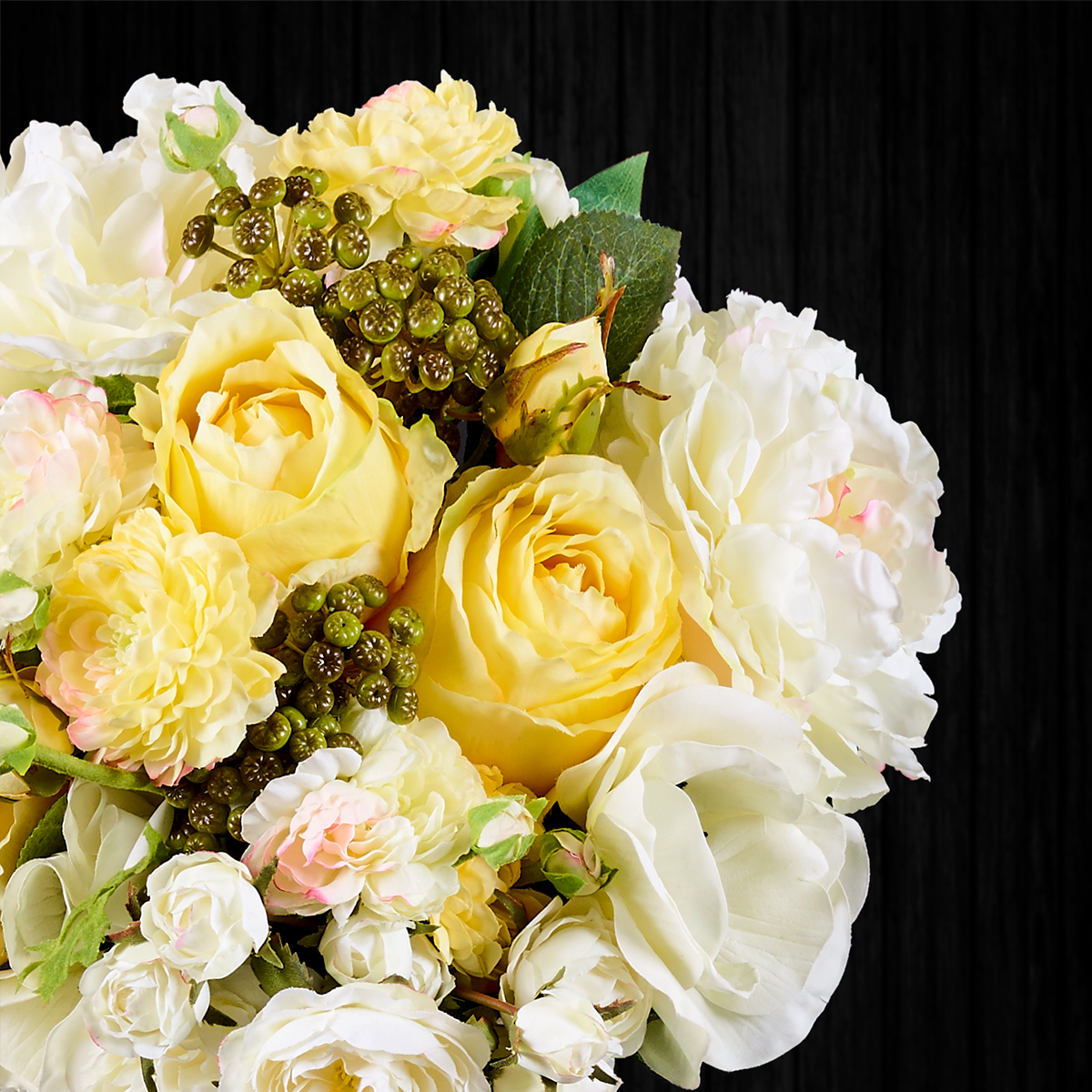 Sia Home Kate tige rose artificielle jaune 49 cm
