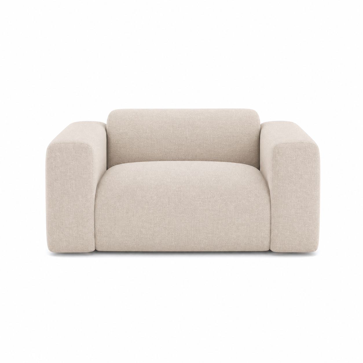 Sia Home Myra fauteuil beige assise généreuse tissu