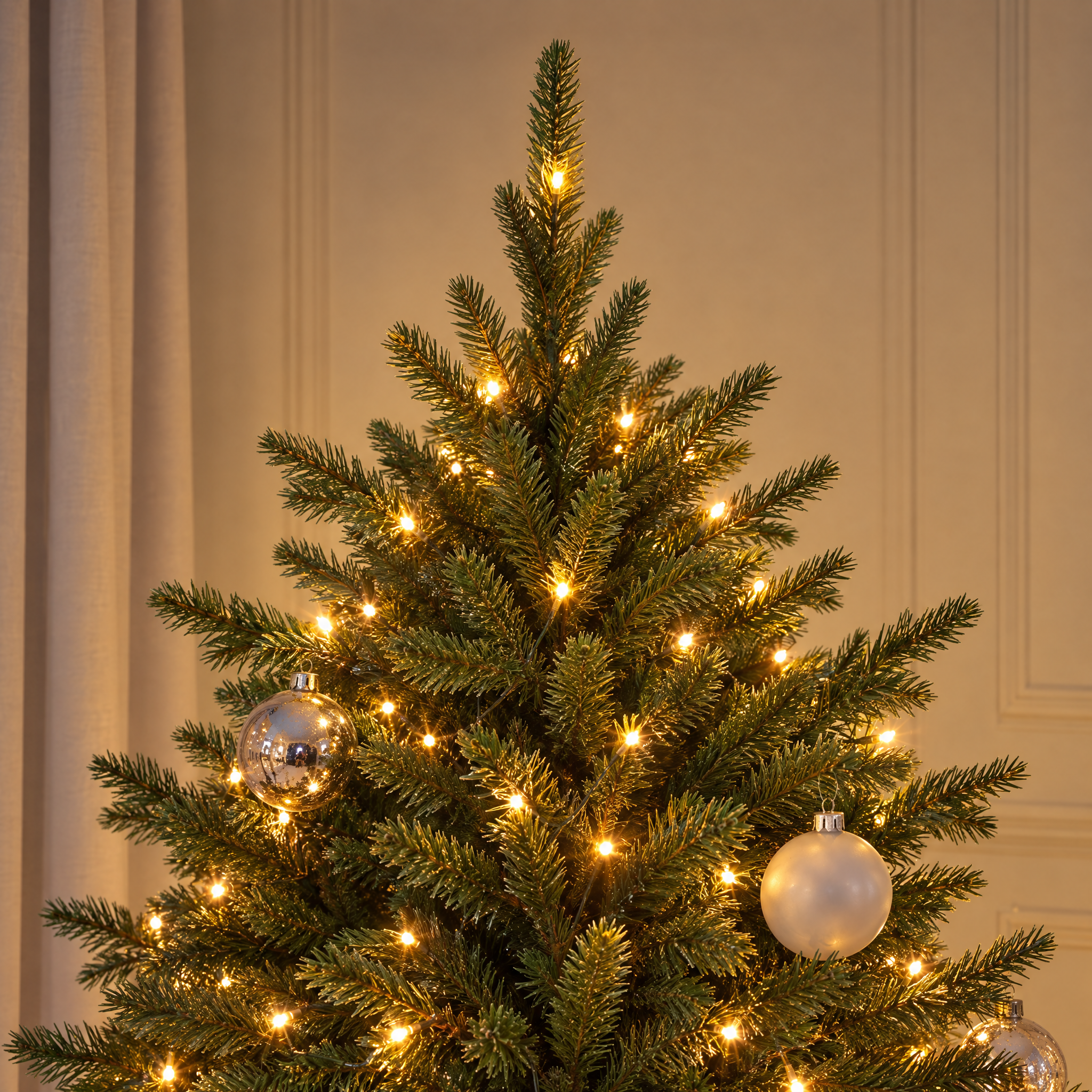 Sia Home Fluffy Sapin de Noël lumineux vert 150 cm