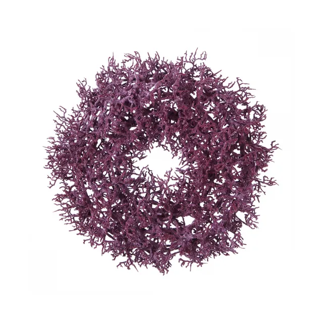 Sia Home Couronne Noël branchages violets 30 cm