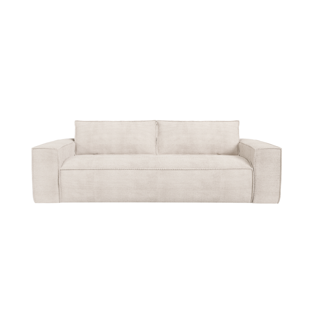 Sia Home Joan canapé convertible 140 cm crème matelas
