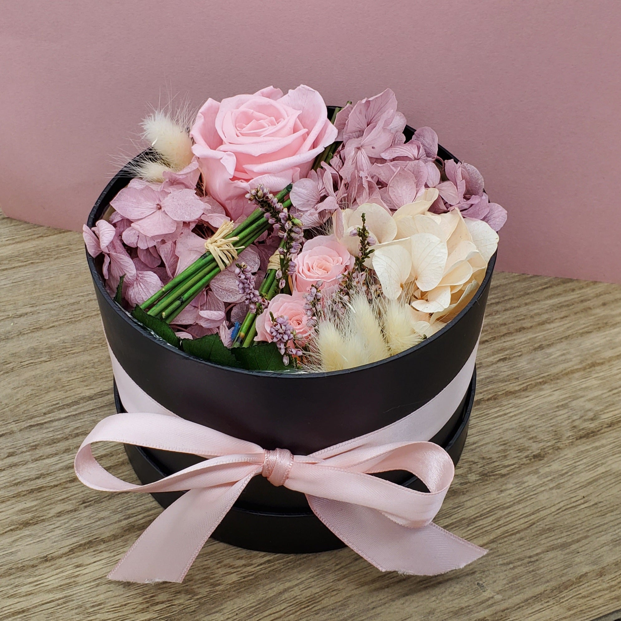 Ateliers Ouchamp Rue Sainte-Anne boîte chapeau roses 14 cm