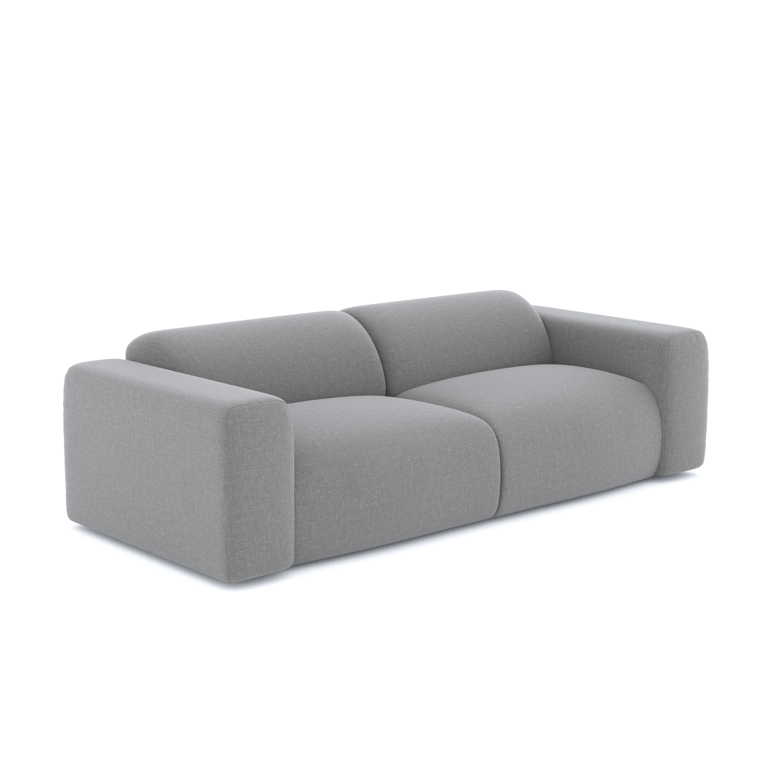 Sia Home Canapé Myra canapé droit beige assise arrondie