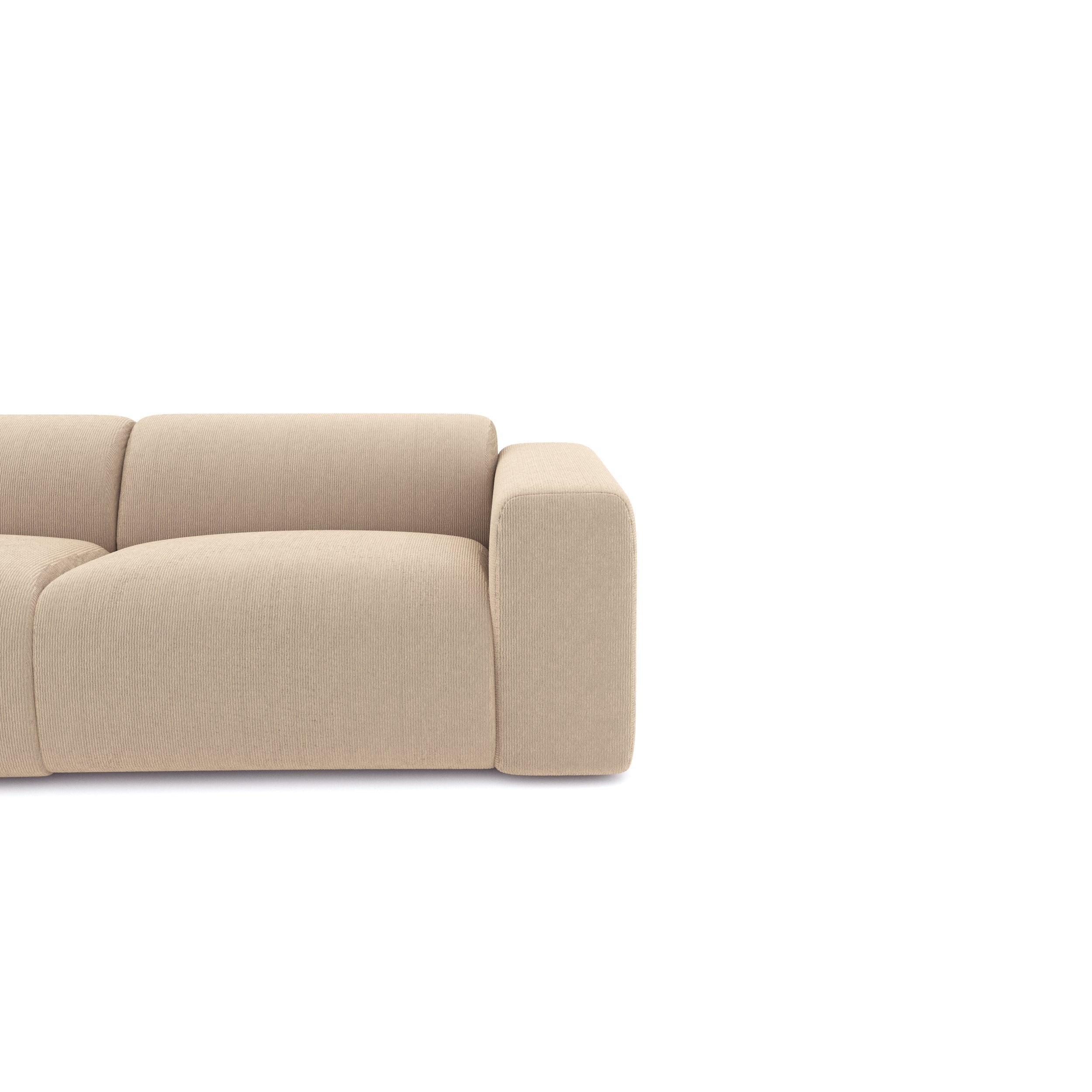 Sia Home Myra canapé grand angle gauche crème tissu