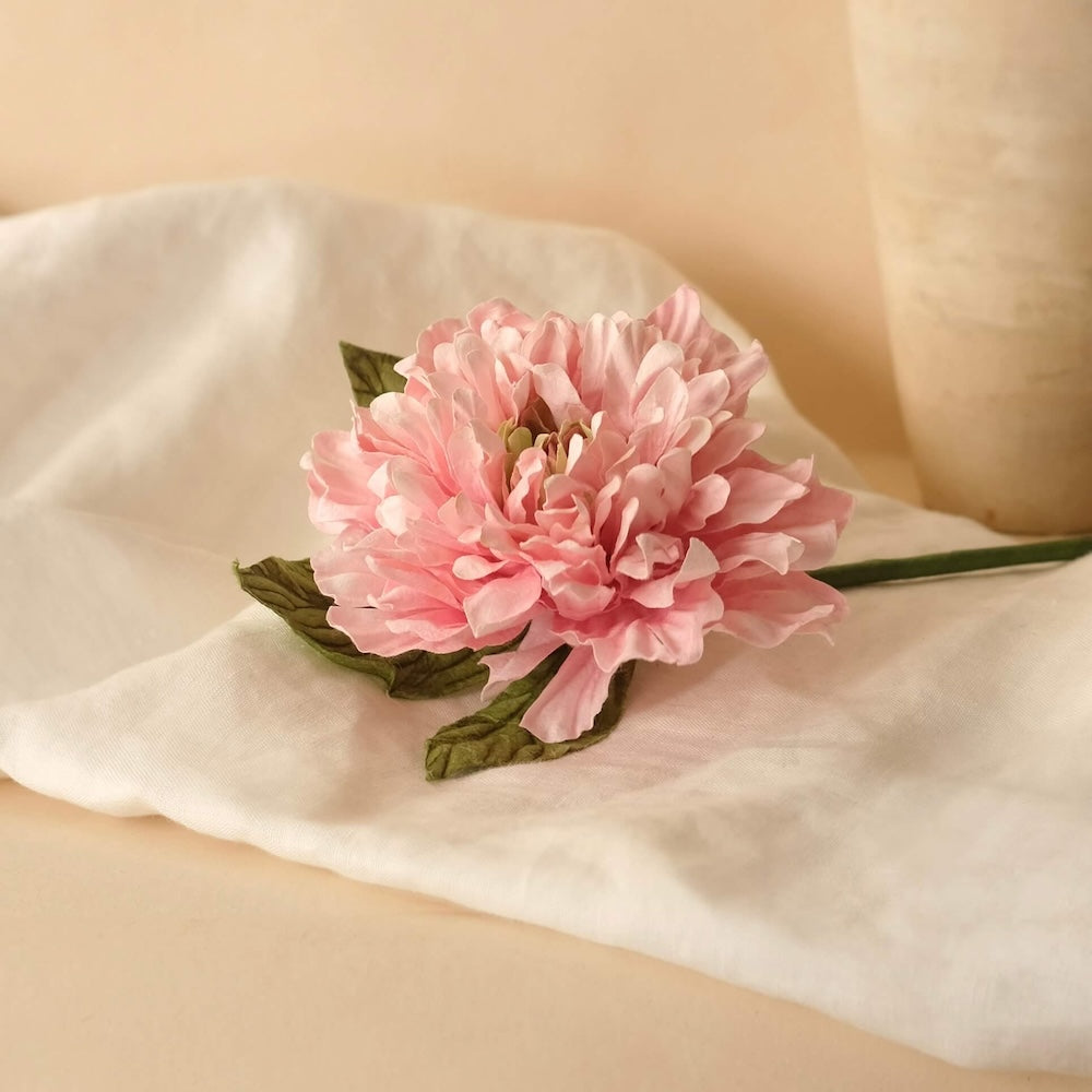 Flowrette Fleurs en papier Dahlia rose fleur x1 éternelle