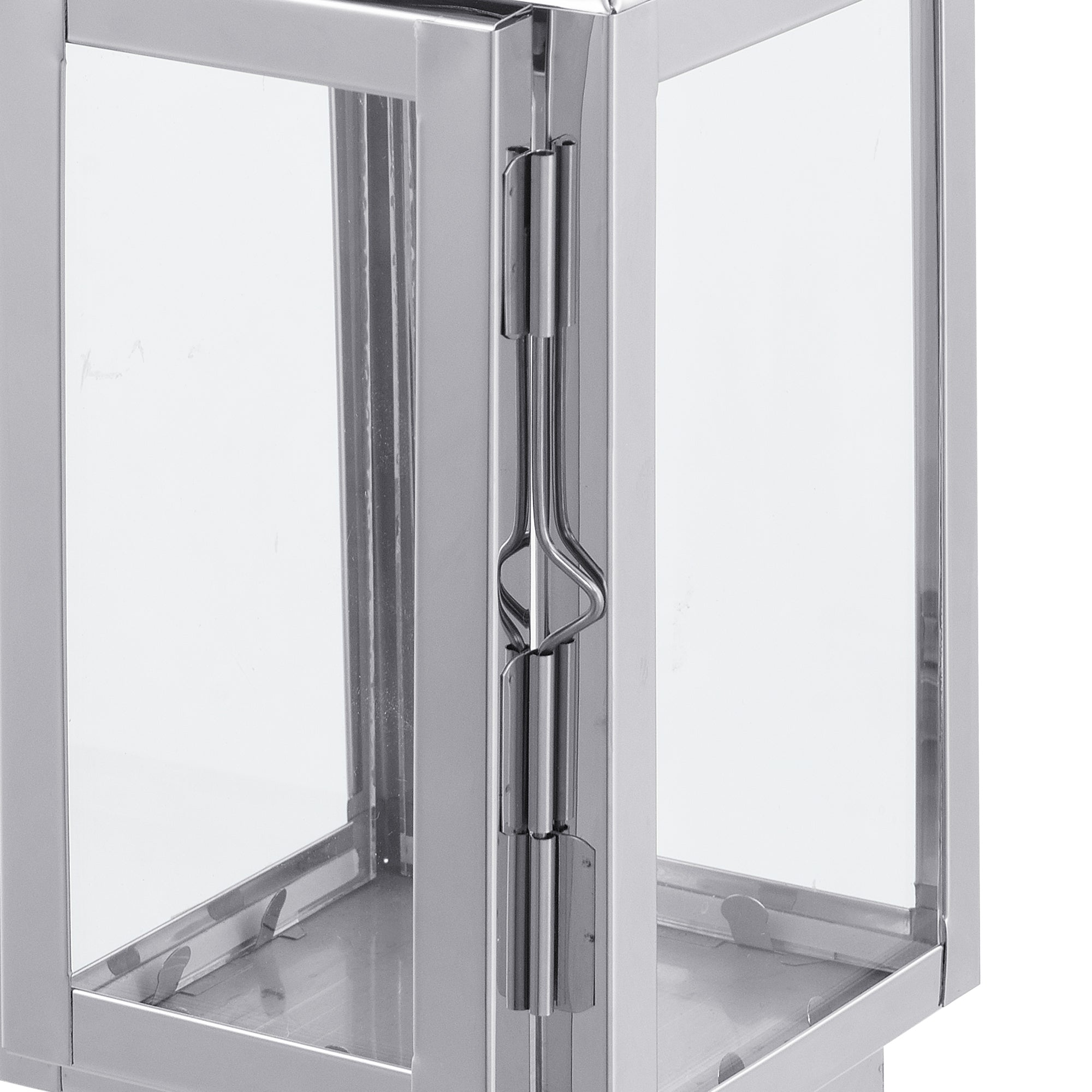 Sia Home Autan 27 cm lanterne argenté verre acier